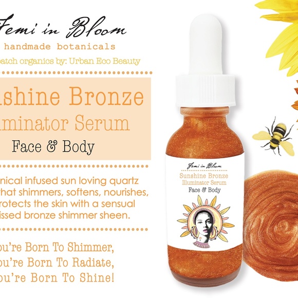 Sunshine Bronze Illuminator Serum for Face and Body / Quartz Shimmer Glow - Picture 3 of 14